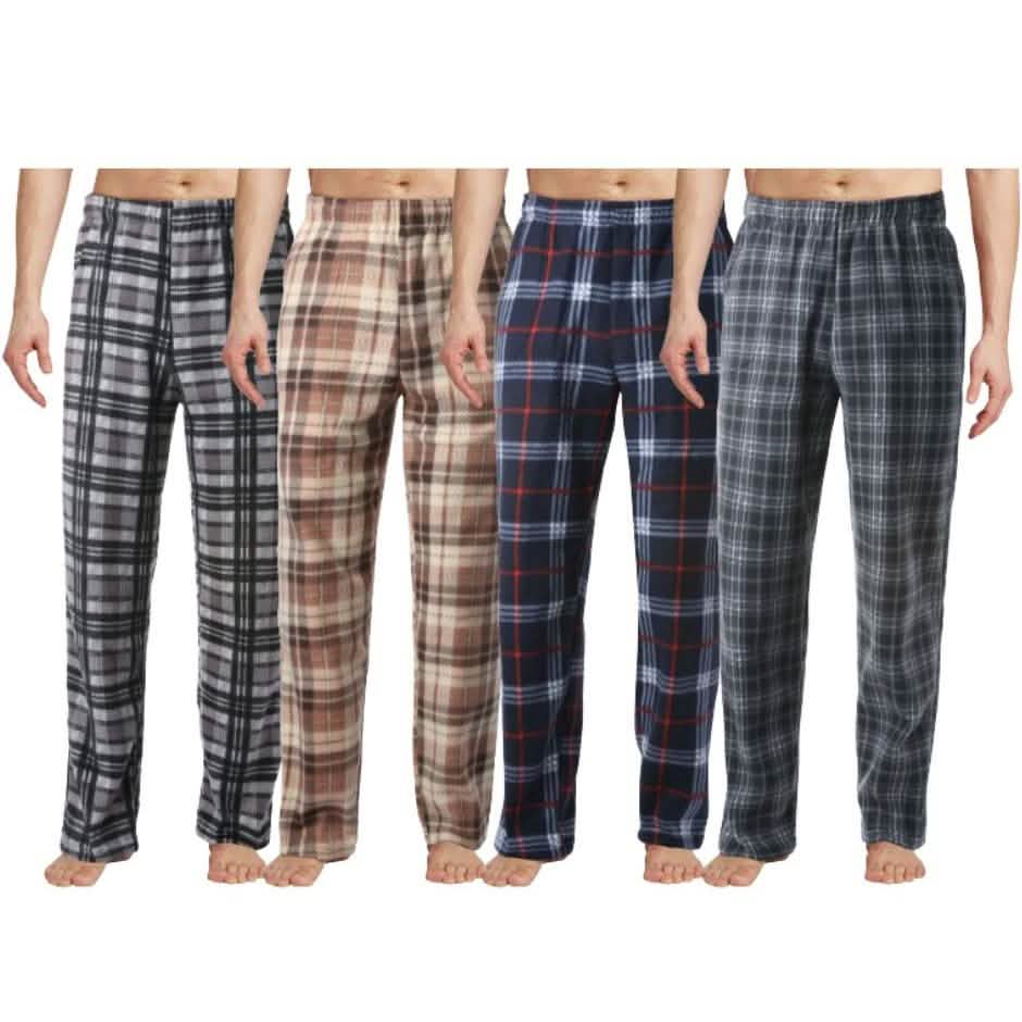 3-Pack: Men's Microfleece Assorted Pajama Pants