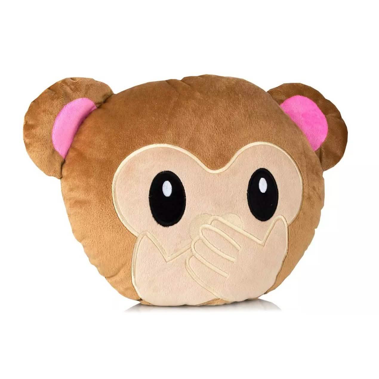 3-Pack: Monkey Emoji Pillows