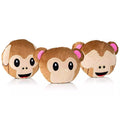3-Pack: Monkey Emoji Pillows
