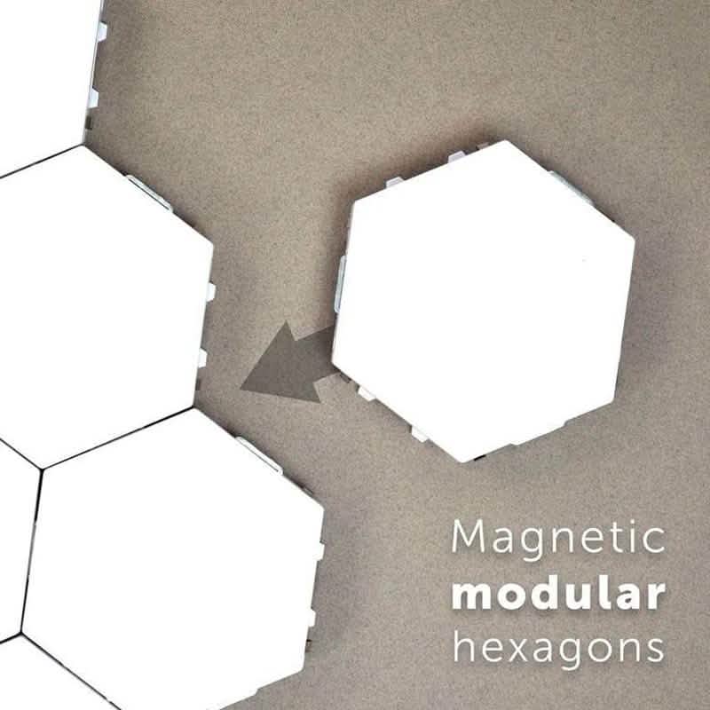3-Pack: New Modular and Hexagonal Touch Sensitive LED Lamp