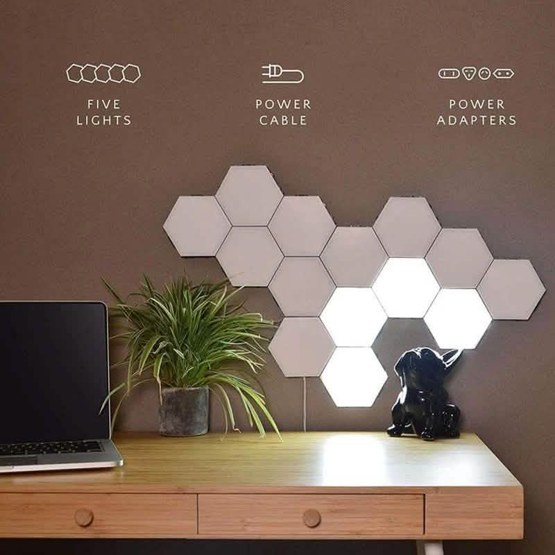 3-Pack: New Modular and Hexagonal Touch Sensitive LED Lamp