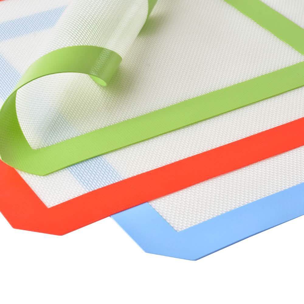 3-Pack: Non-Stick Heat Resistant Silicone Baking Mat