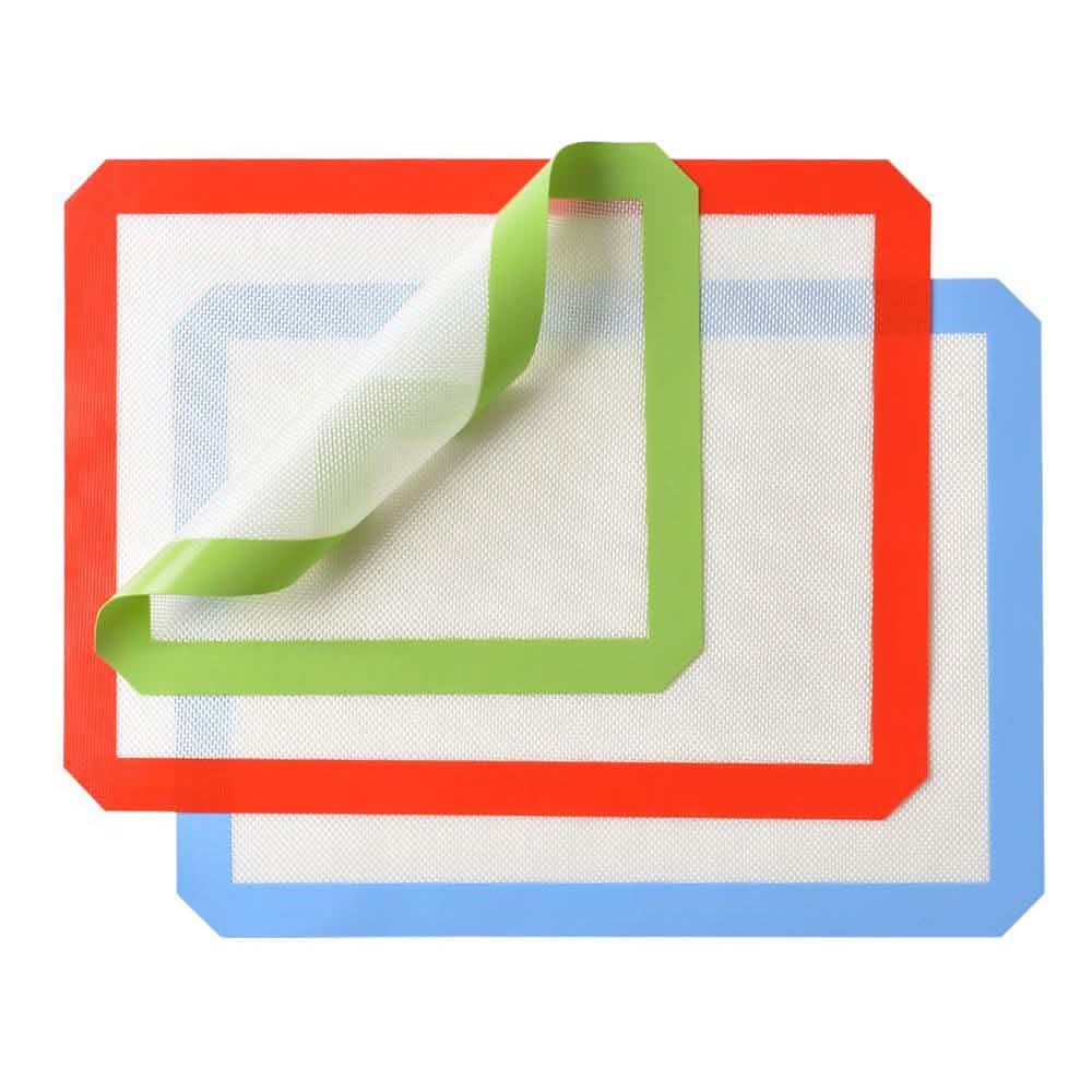3-Pack: Non-Stick Heat Resistant Silicone Baking Mat