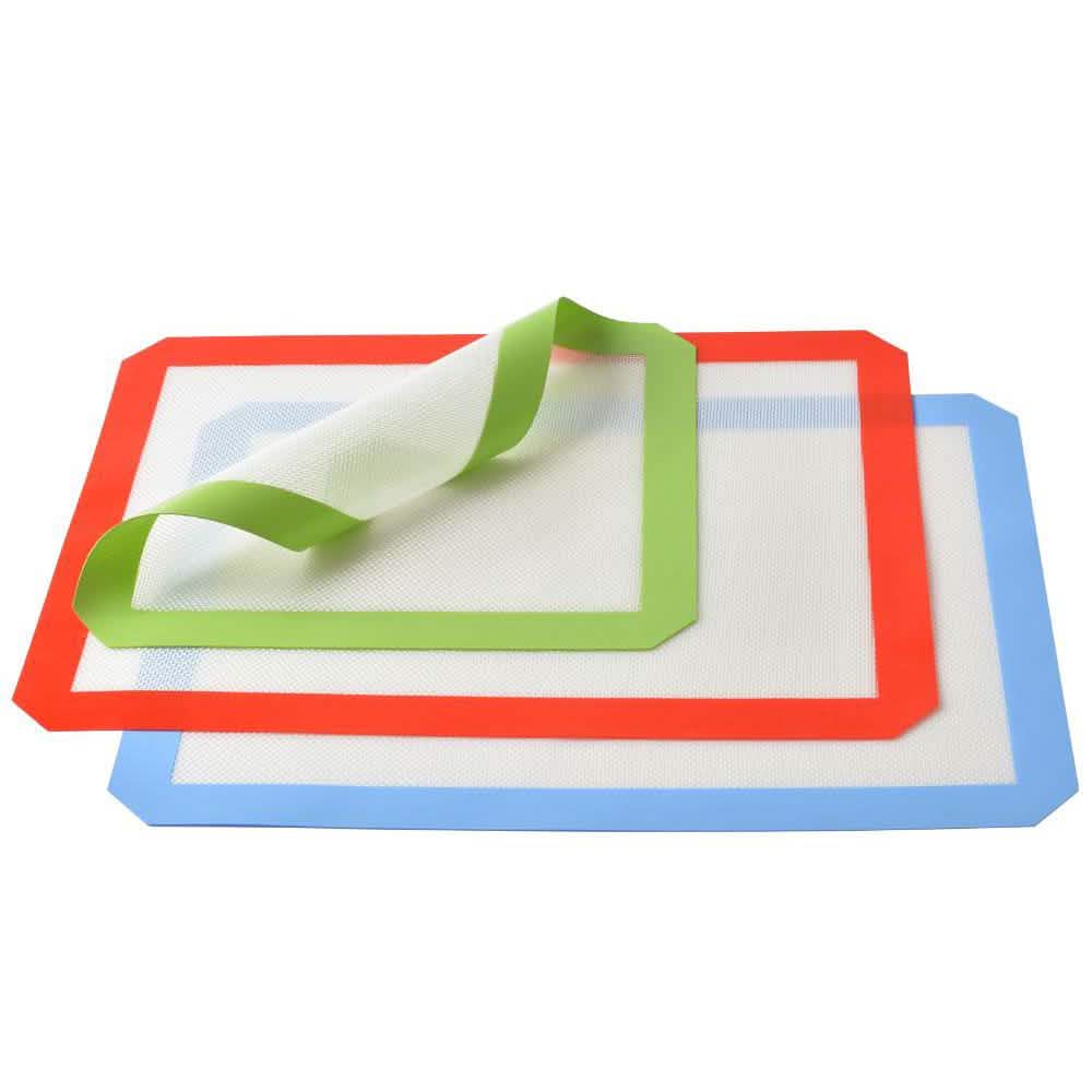 3-Pack: Non-Stick Heat Resistant Silicone Baking Mat