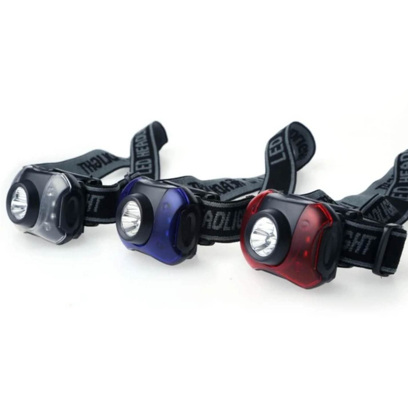 3-Pack: Outdoor Nation Hands-Free 7-LED Headlamp Camping Flashlights