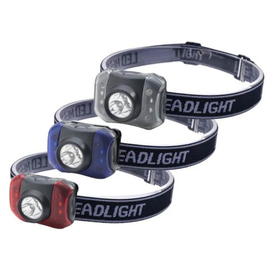 3-Pack: Outdoor Nation Hands-Free 7-LED Headlamp Camping Flashlights