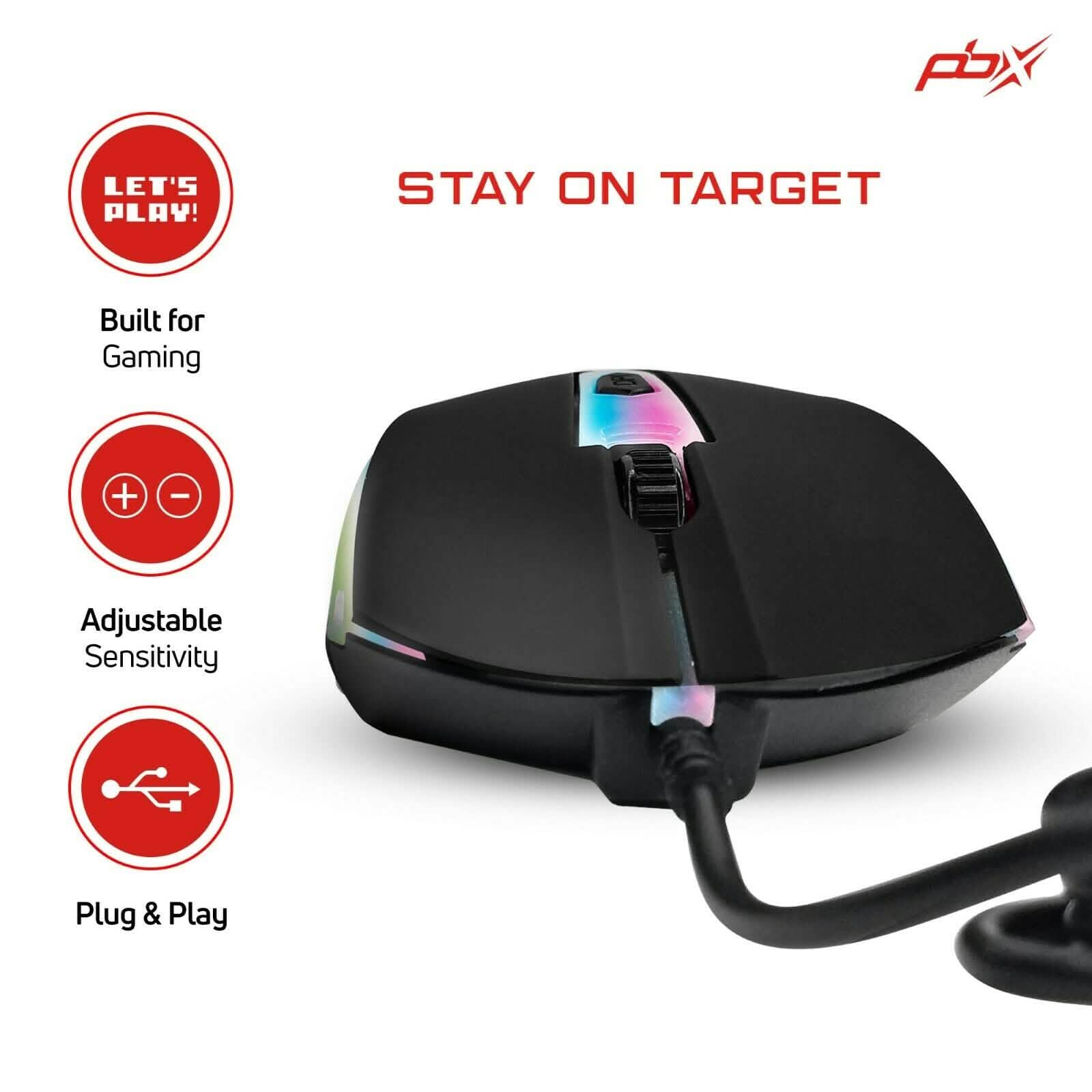 3-Pack: PBX Slayer Pro Gaming Accessories - Keyboard, Computer Mouse and Mousepad