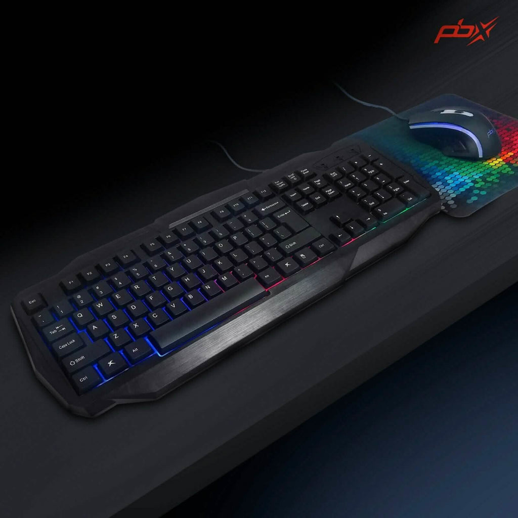 3-Pack: PBX Slayer Pro Gaming Accessories - Keyboard, Computer Mouse and Mousepad