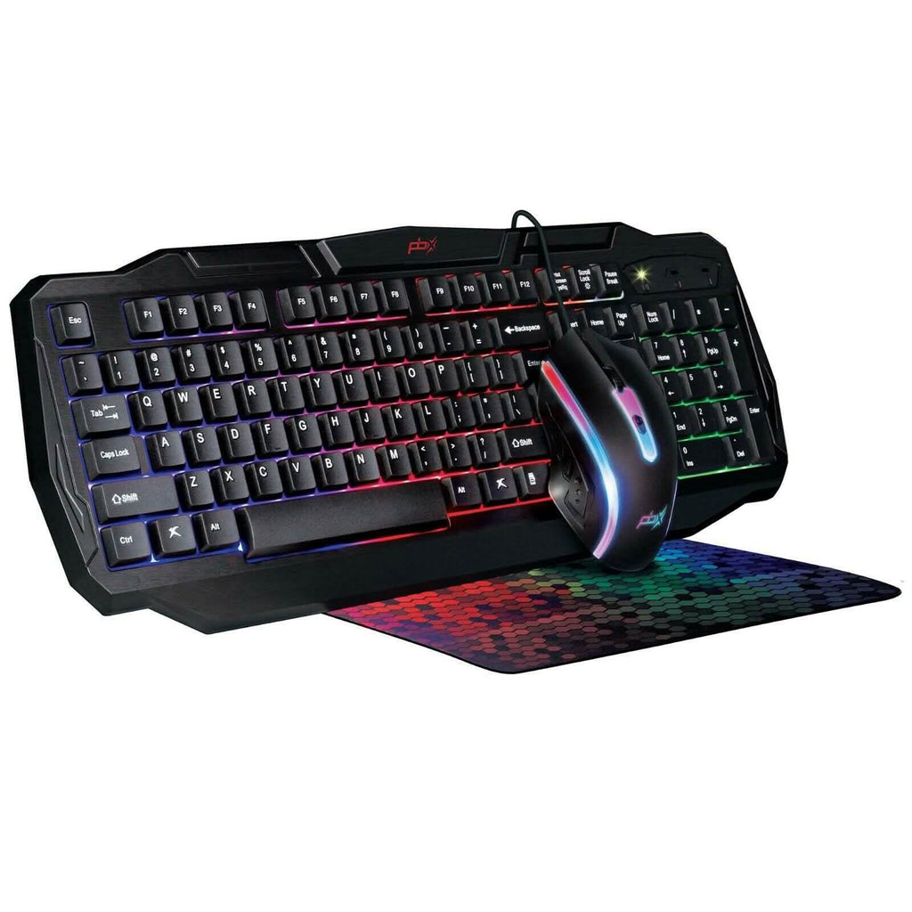 3-Pack: PBX Slayer Pro Gaming Accessories - Keyboard, Computer Mouse and Mousepad
