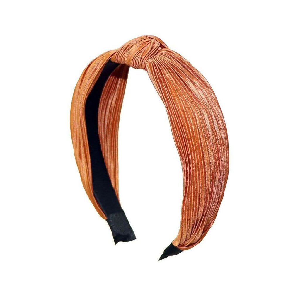 3-Pack: Pleated Solid "C" Shaped Head Band