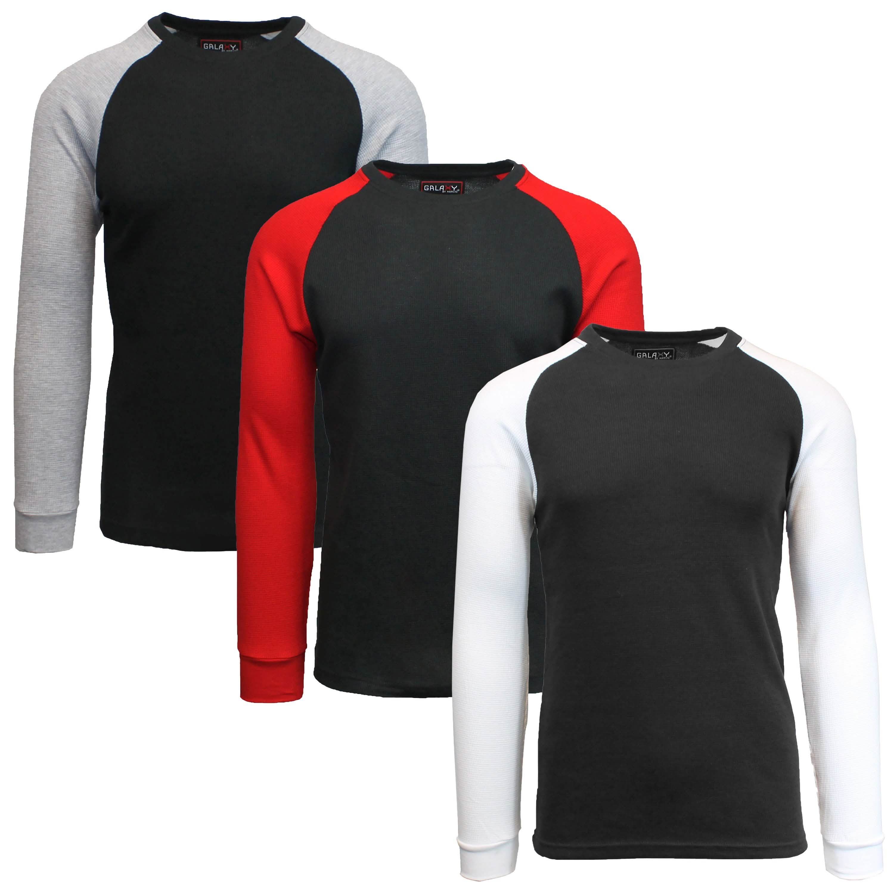 3-Pack: Raglan Sleeve Thermal Shirt