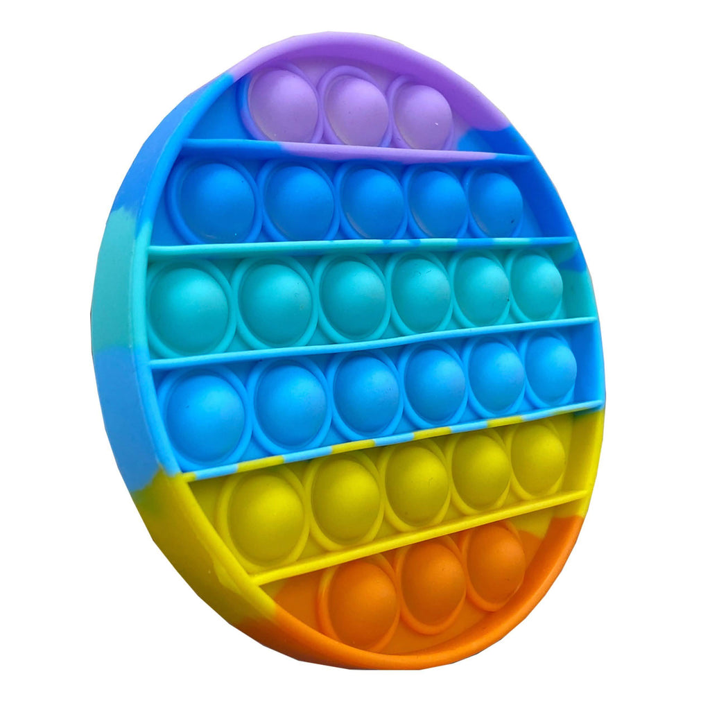 3-Pack: Rainbow Bubble Popper Anti-Stress Fidget Toy