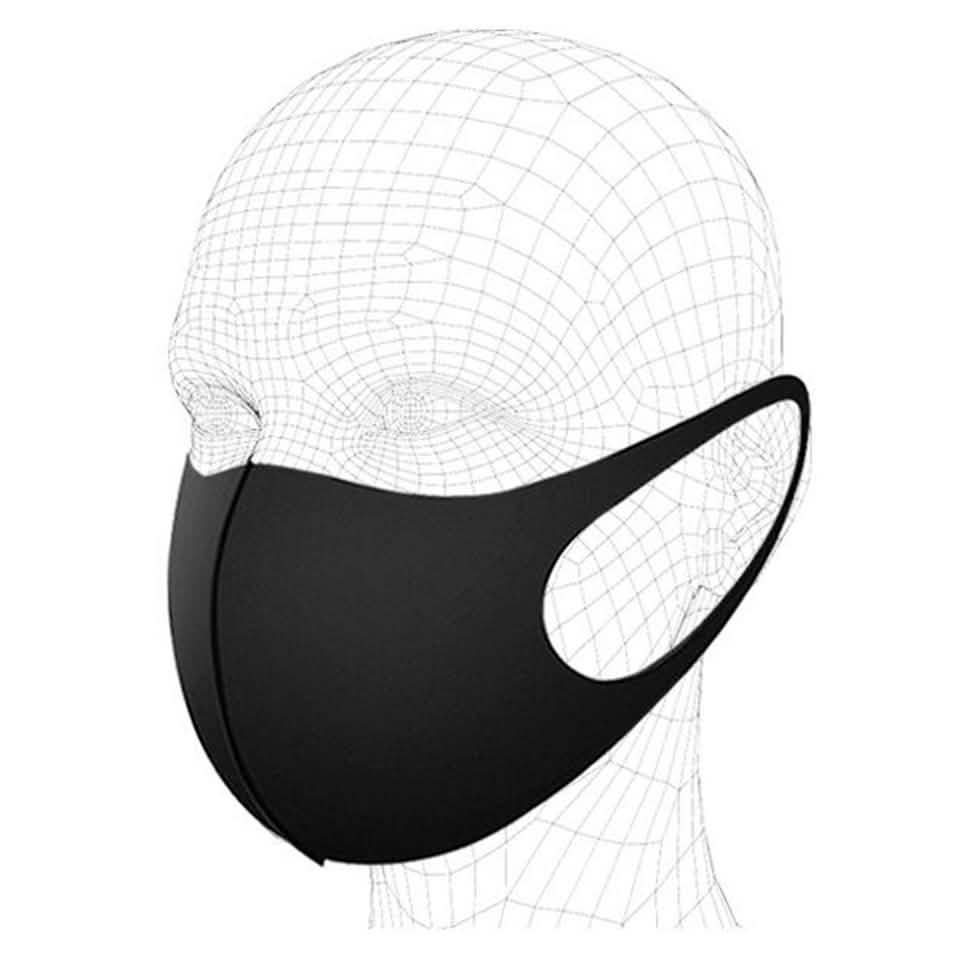 3-Pack: Reusable Black Face Mask