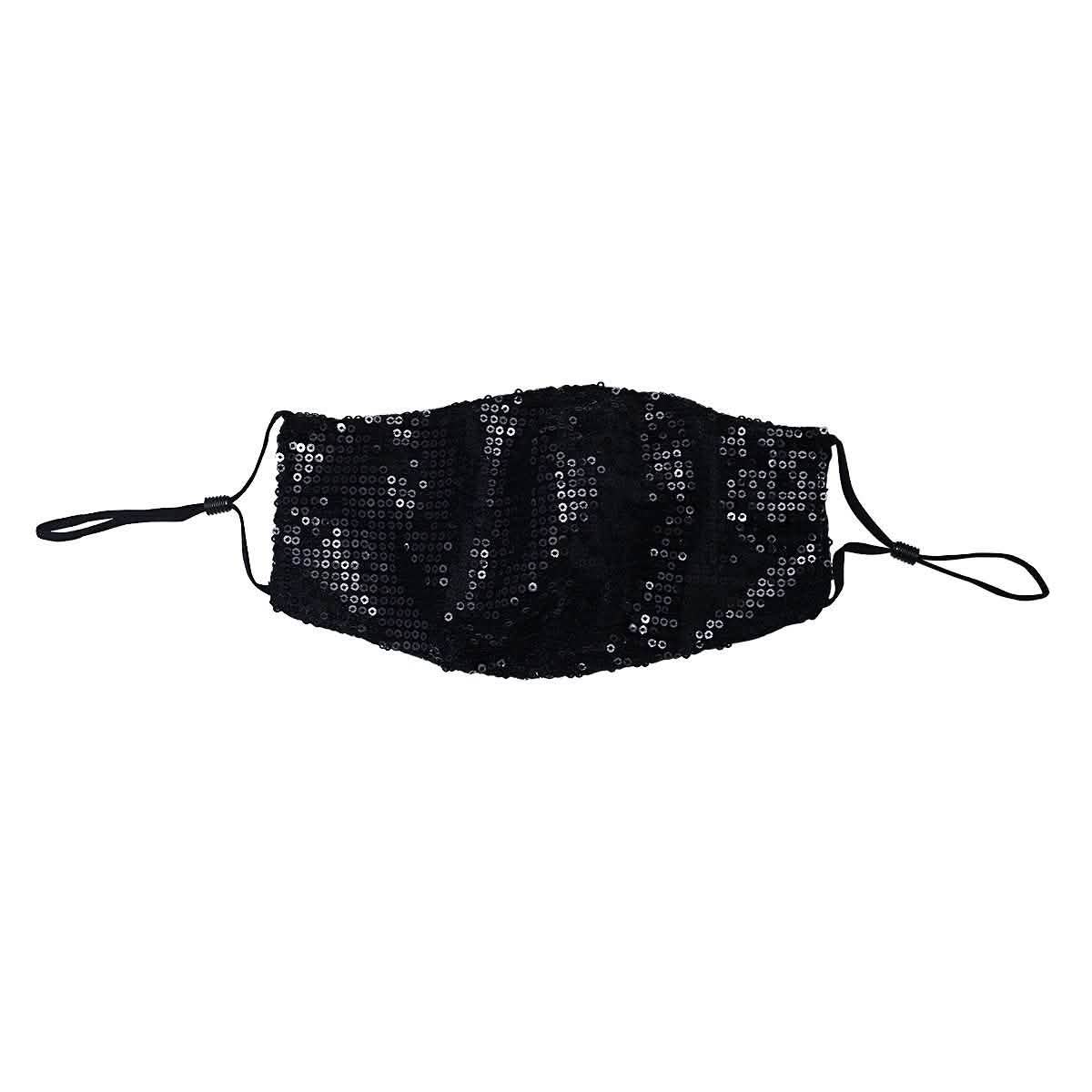 3-Pack: Reusable Washable Fitted Sequin Mask