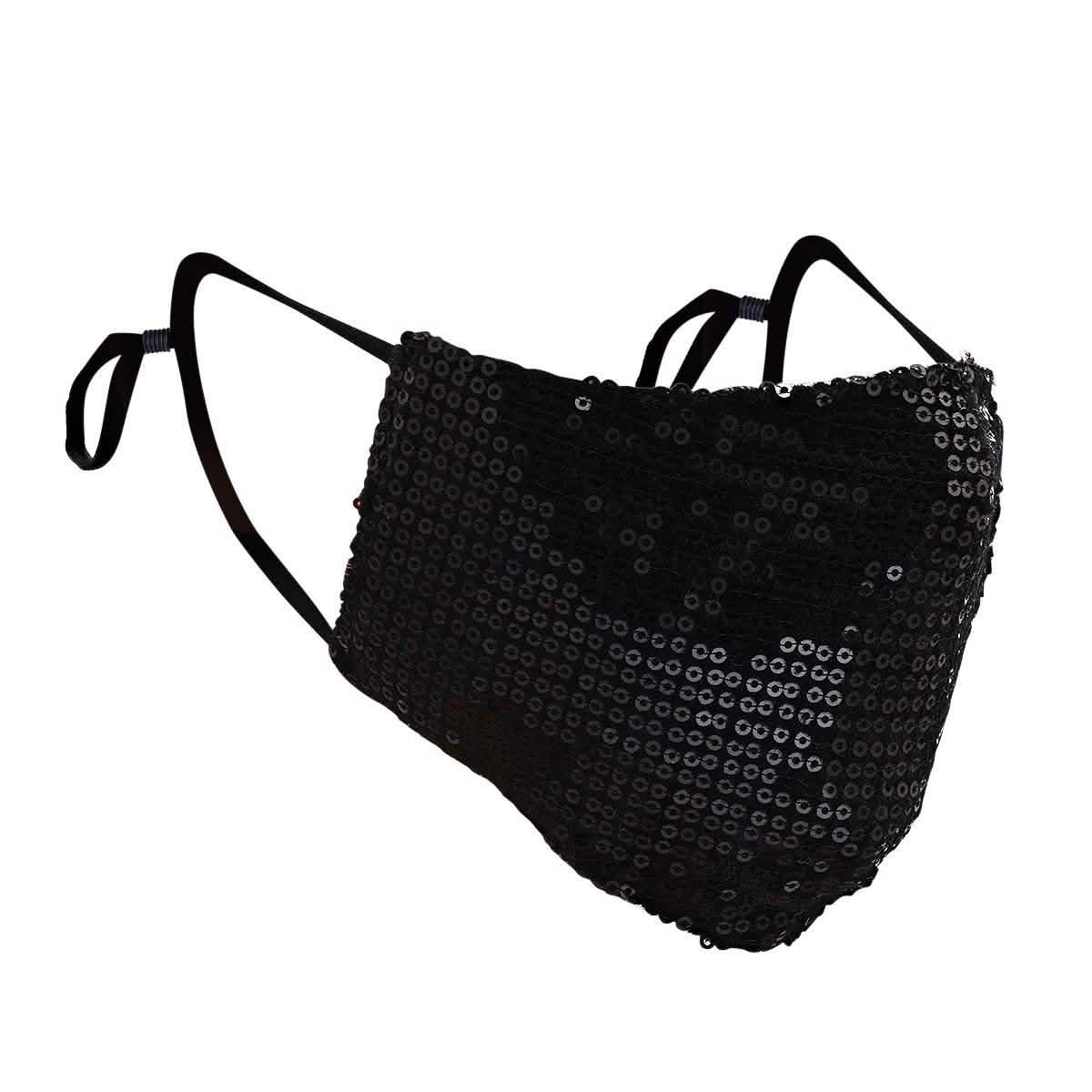 3-Pack: Reusable Washable Fitted Sequin Mask