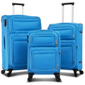 3-Pack: Softside Travel Luggage Set with TSA Lock