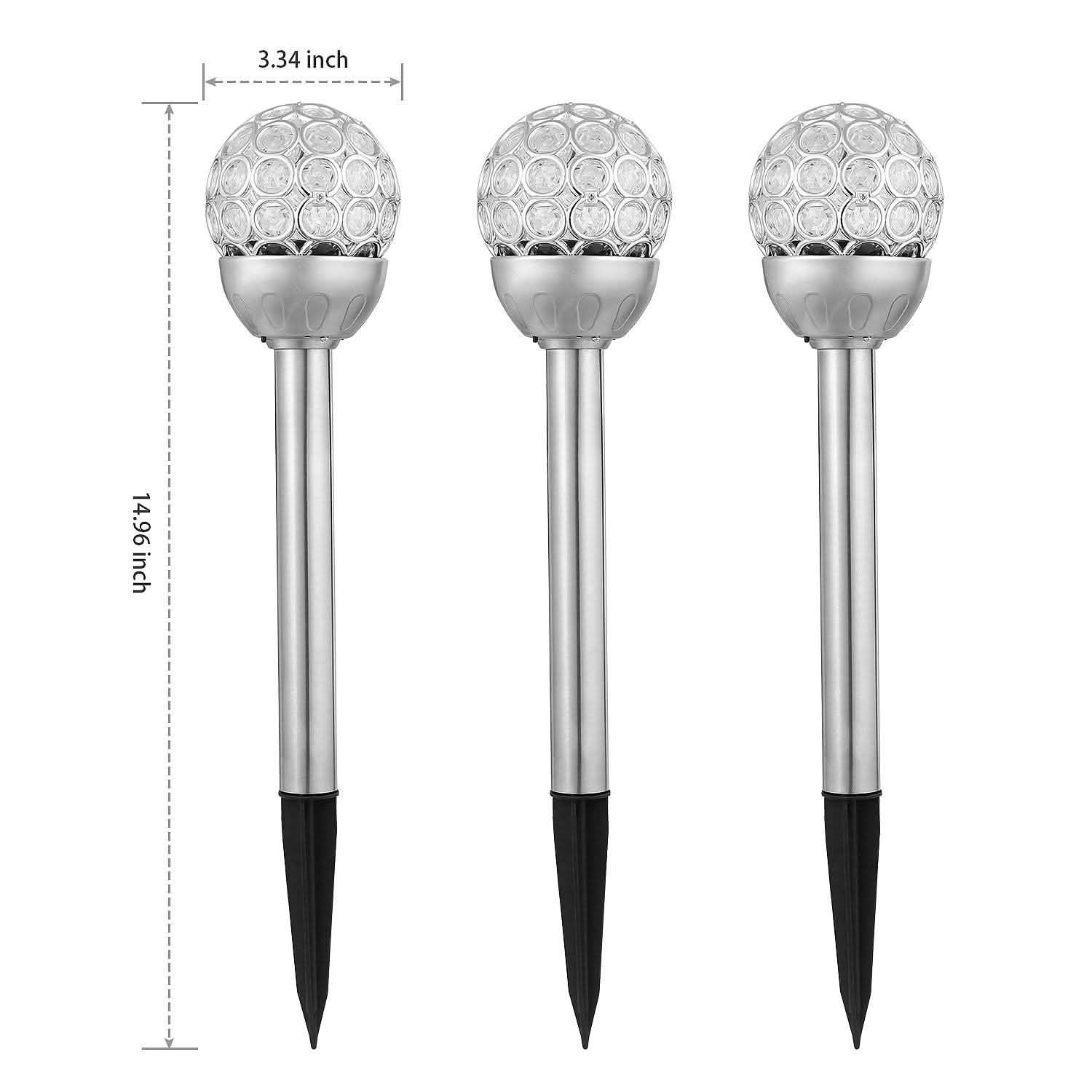 3-Pack: Solarek Outdoor Solar Lights