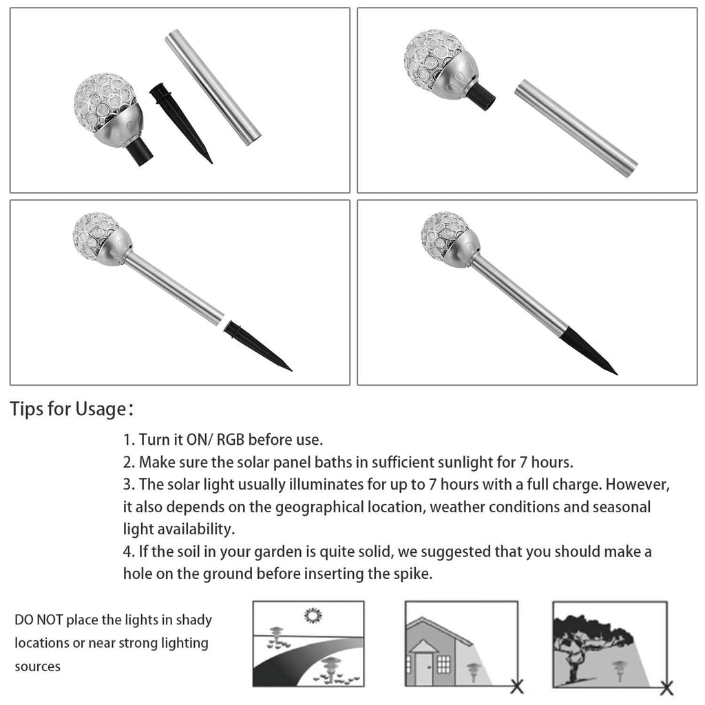 3-Pack: Solarek Outdoor Solar Lights