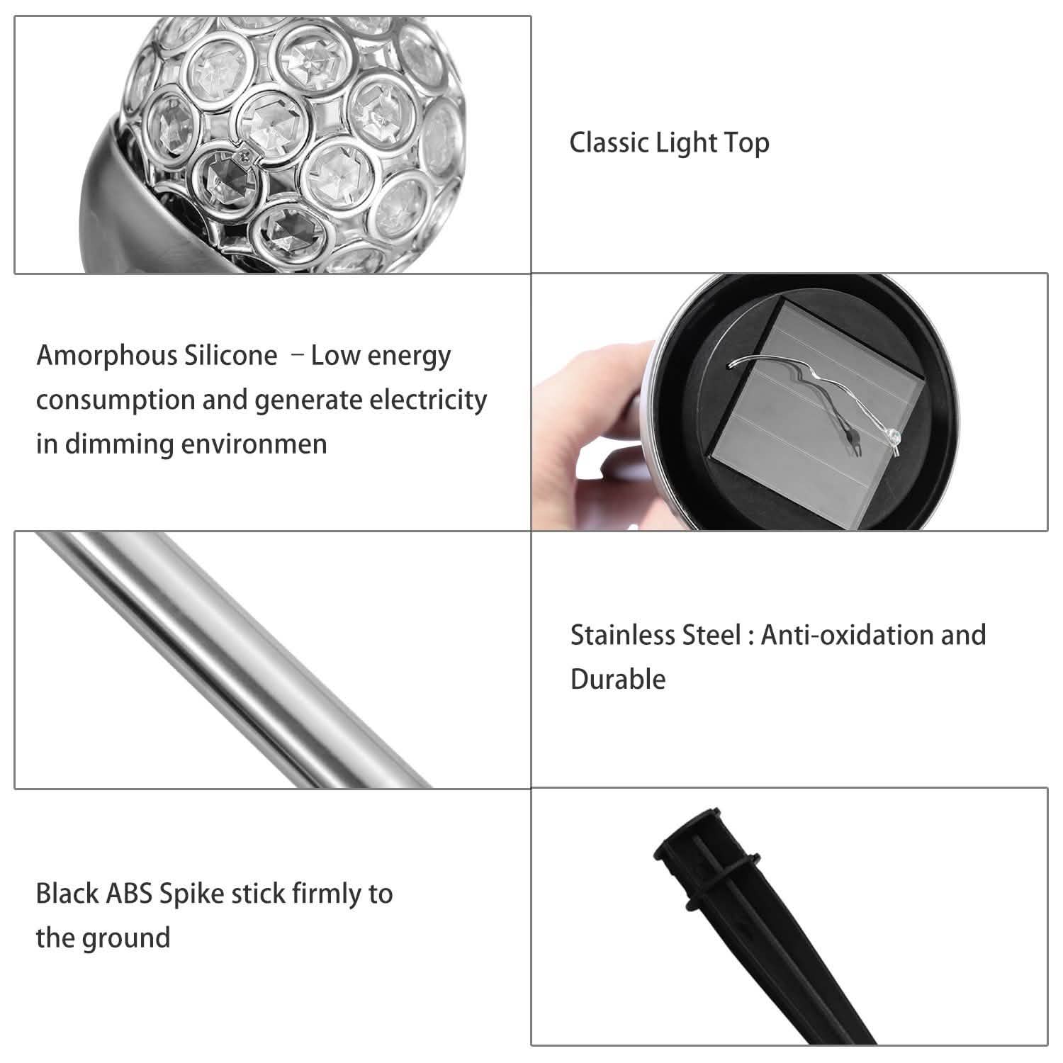 3-Pack: Solarek Outdoor Solar Lights