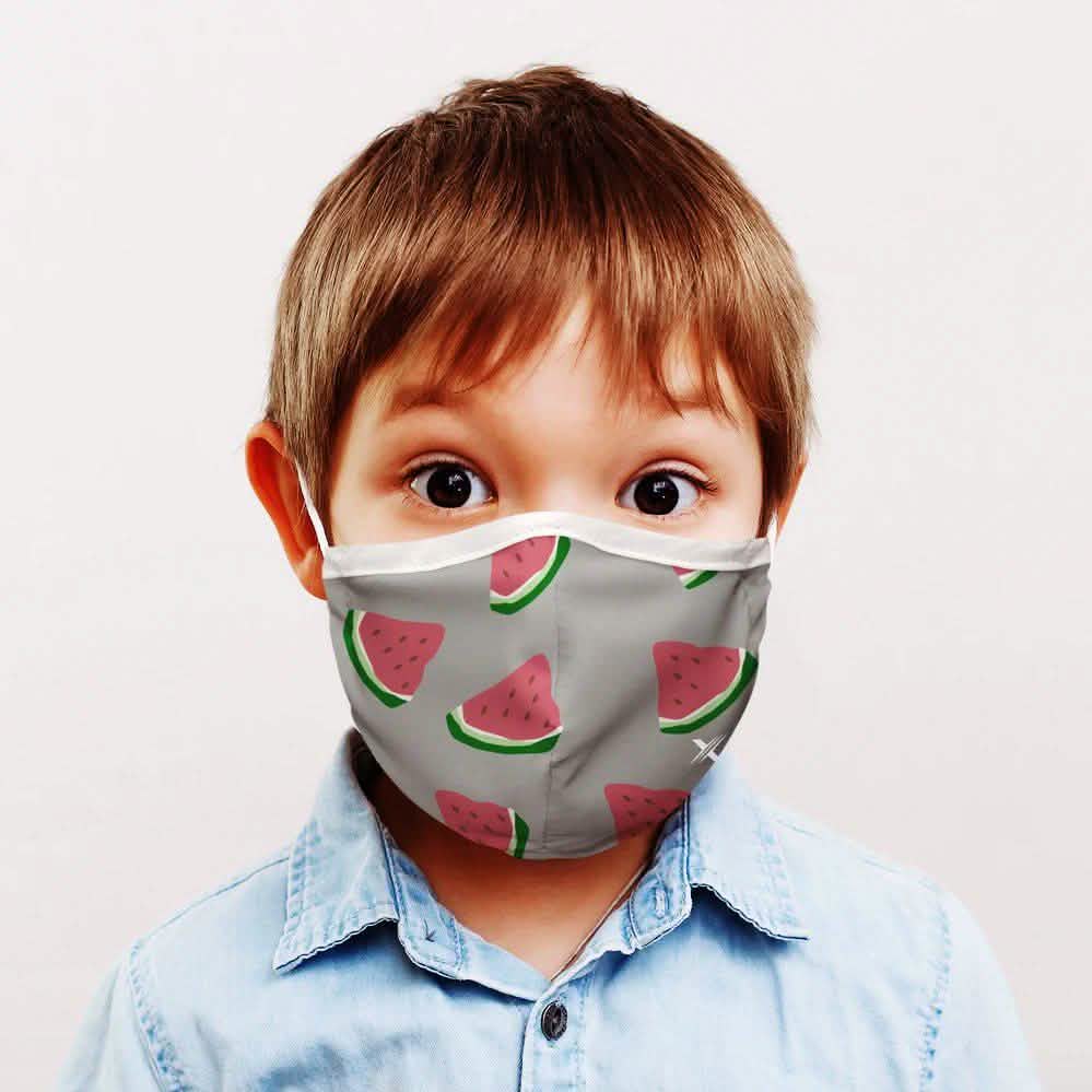3-Pack: Two-Layer Reusable Kids Face Mask with Adjustable Earloop