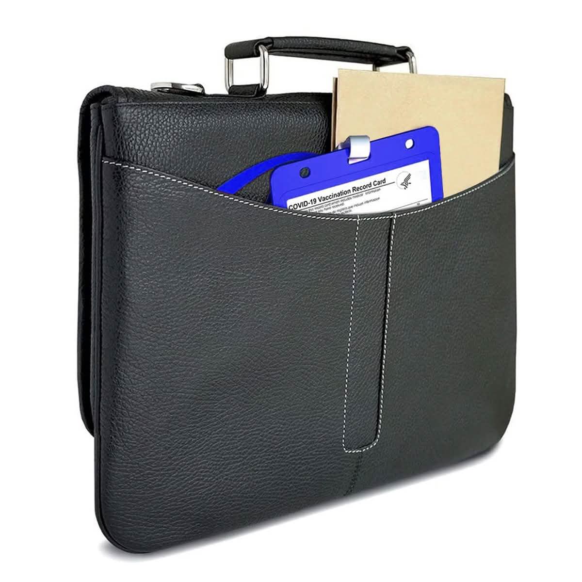 3-Pack: Waterproof Hard Case CDC Vaccination Card Holder With Lanyards