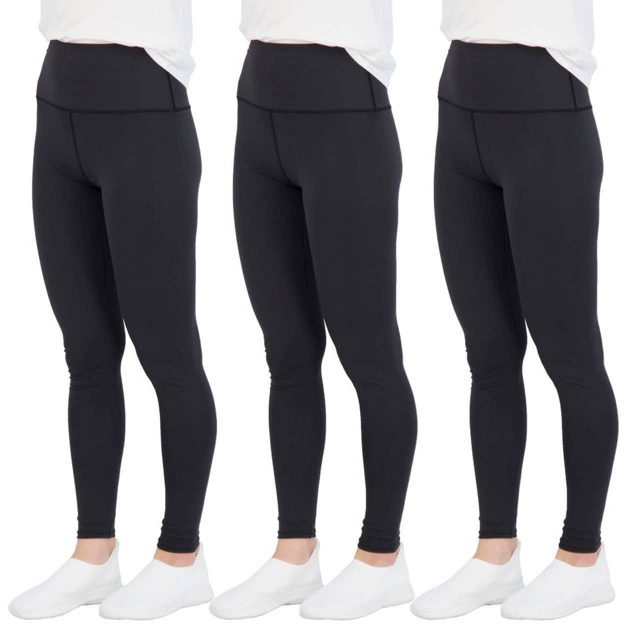 3-Pack: Women's Active Athletic Performance Leggings