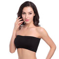 3-Pack: Women's Seamless Strapless Bandeau Crop Tube Top Bra Padded Bralettes