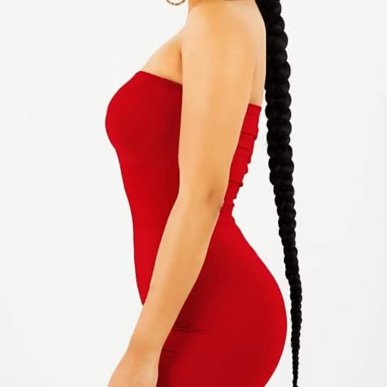 3-Pack: Women's Seamless Strapless Tube Dress