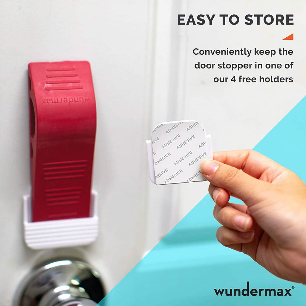 3-Pack: Wundermax Rubber Security Door Stoppers