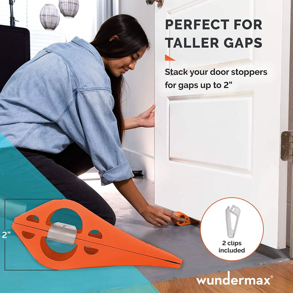 3-Pack: Wundermax Rubber Security Door Stoppers