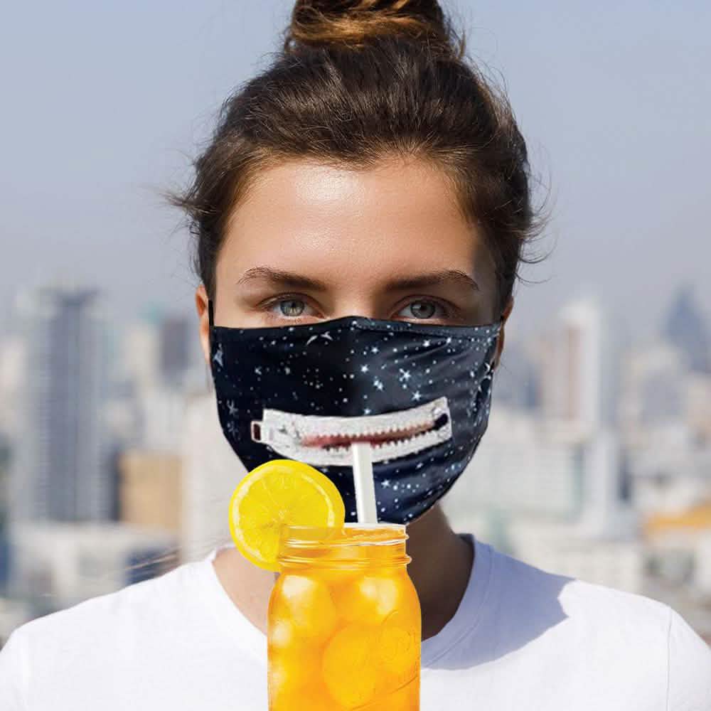 3-Pack: Zipper Reusable Cotton Face Mask for Everyday Use
