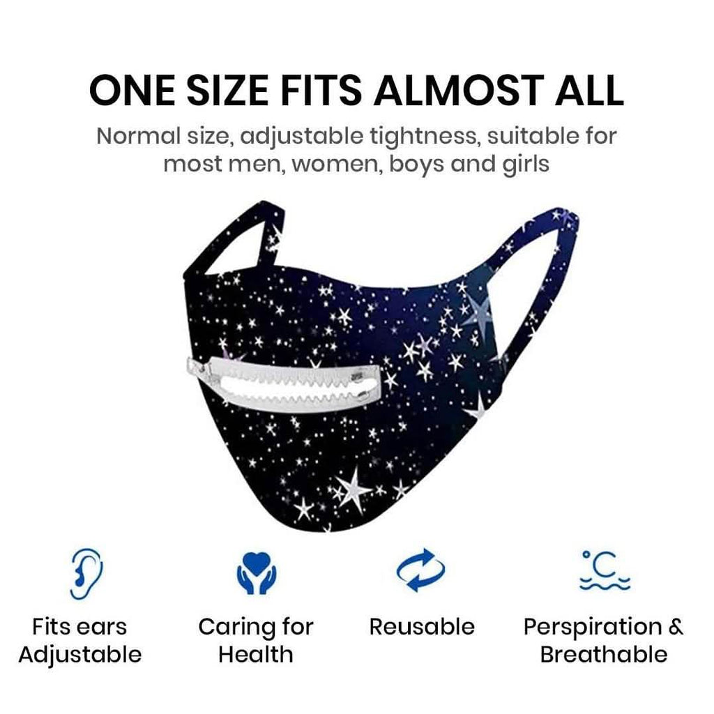 3-Pack: Zipper Reusable Cotton Face Mask for Everyday Use