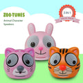 3-Pack: Zootunes Compact Portable Bluetooth Stereo Speaker
