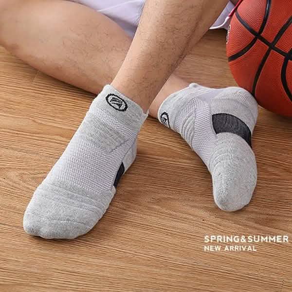 3-Pair: Men's Thick Towel Bottom Breathable Sweat-absorbent Outdoor Sports Running Socks Elite Basketball Sports Socks