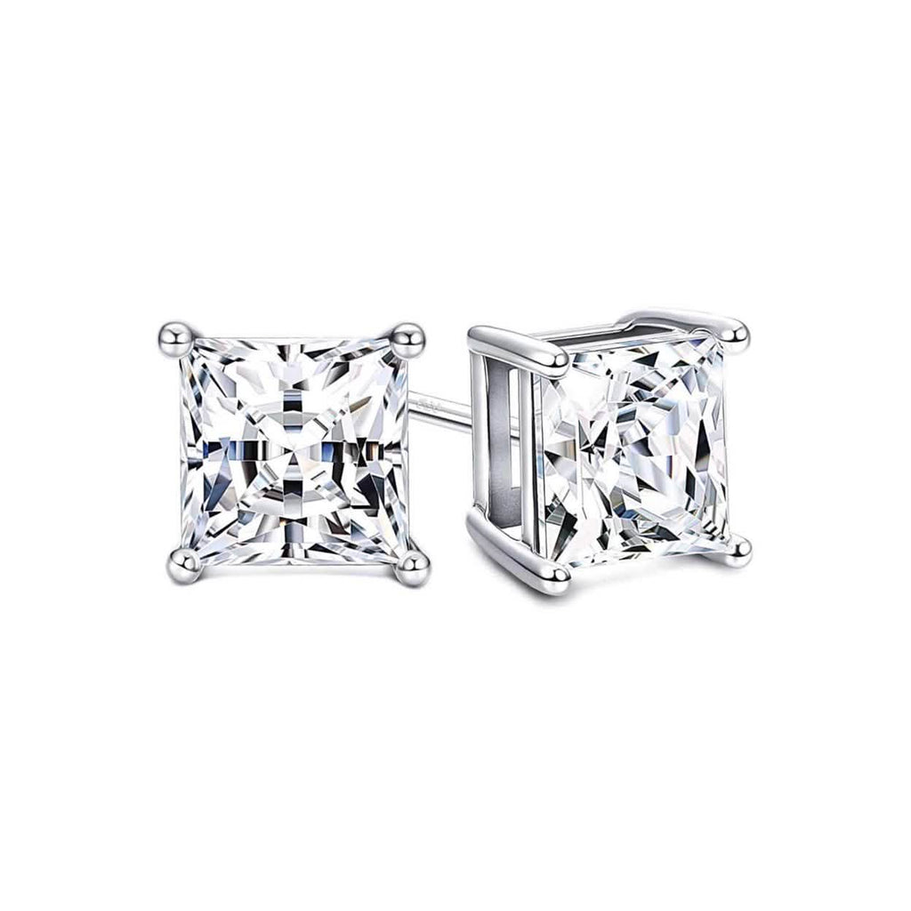 3-Pair Set: 4.00 Cttw Sterling Silver Swarovski Elements Crystal Studs