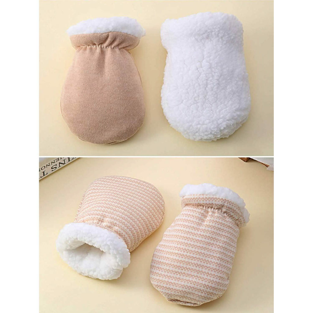 3-Pairs: Newborn Mitten Gloves