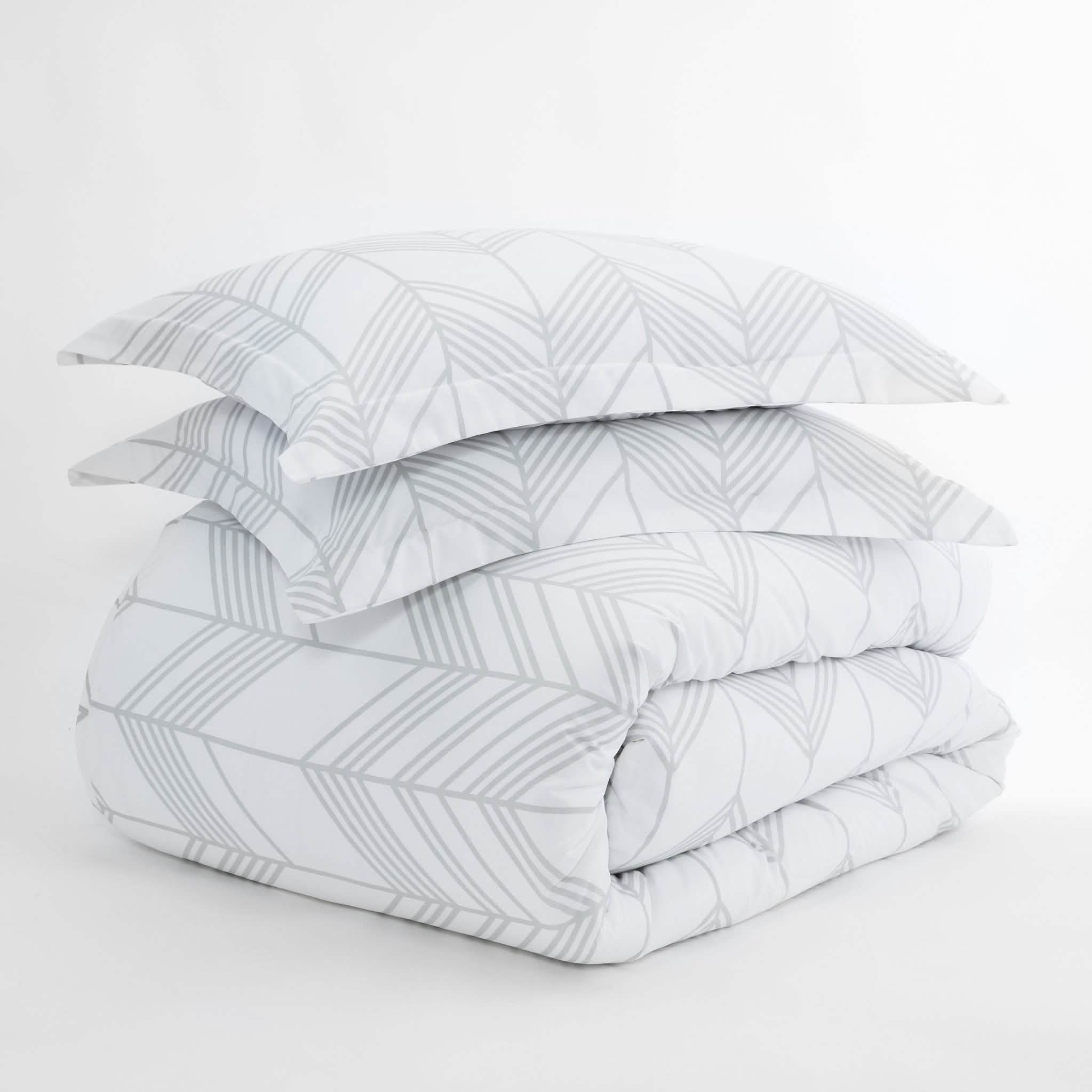 3-Piece: Alps Chevron Patterned Duvet Cover Set