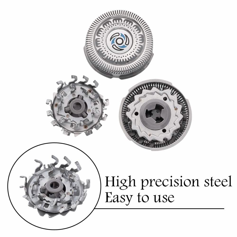 3-Piece: Desfaidy SH70/62 Electronic Shaver Head Cutter Replacement Blades Parts
