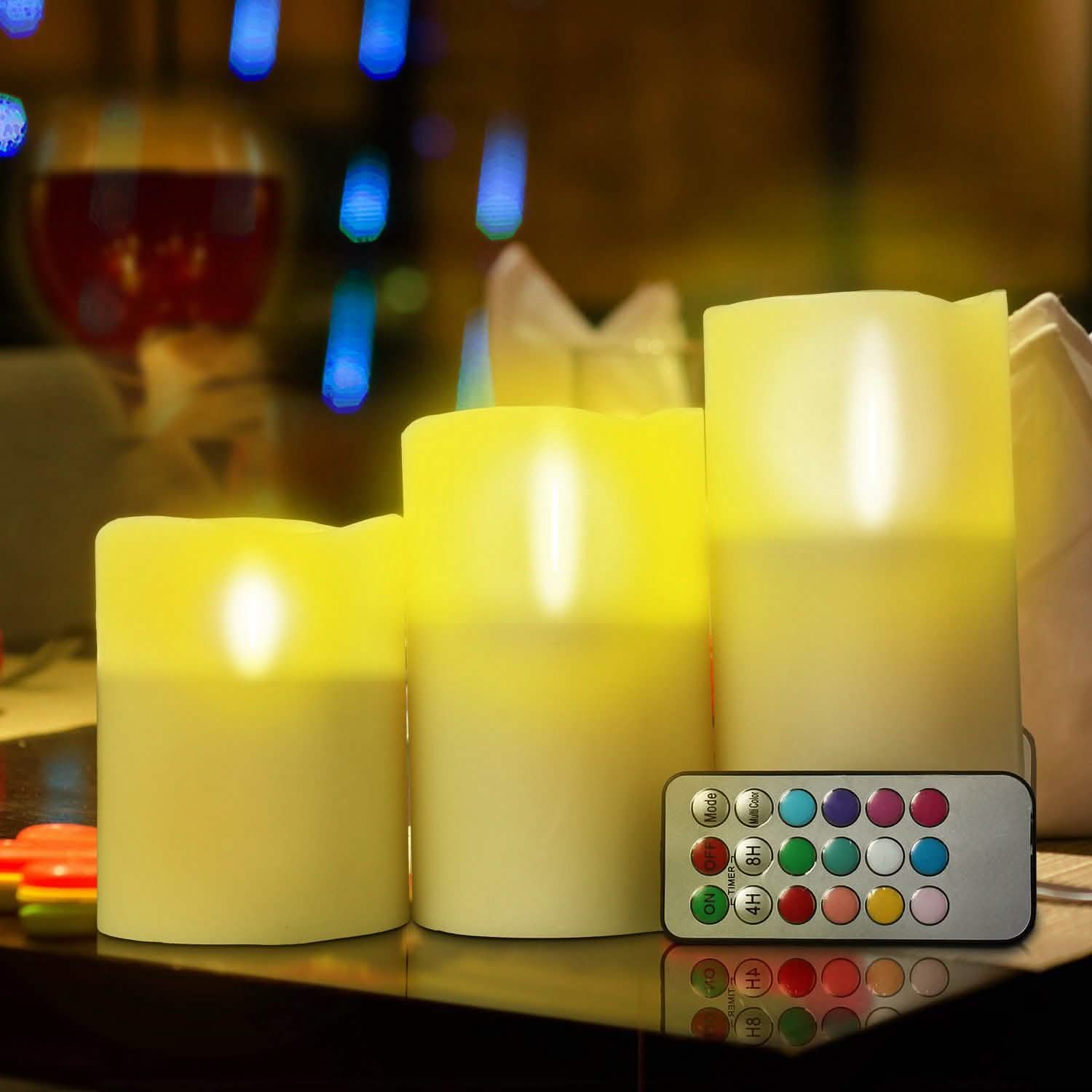 3-Piece: Flameless Votive Candles