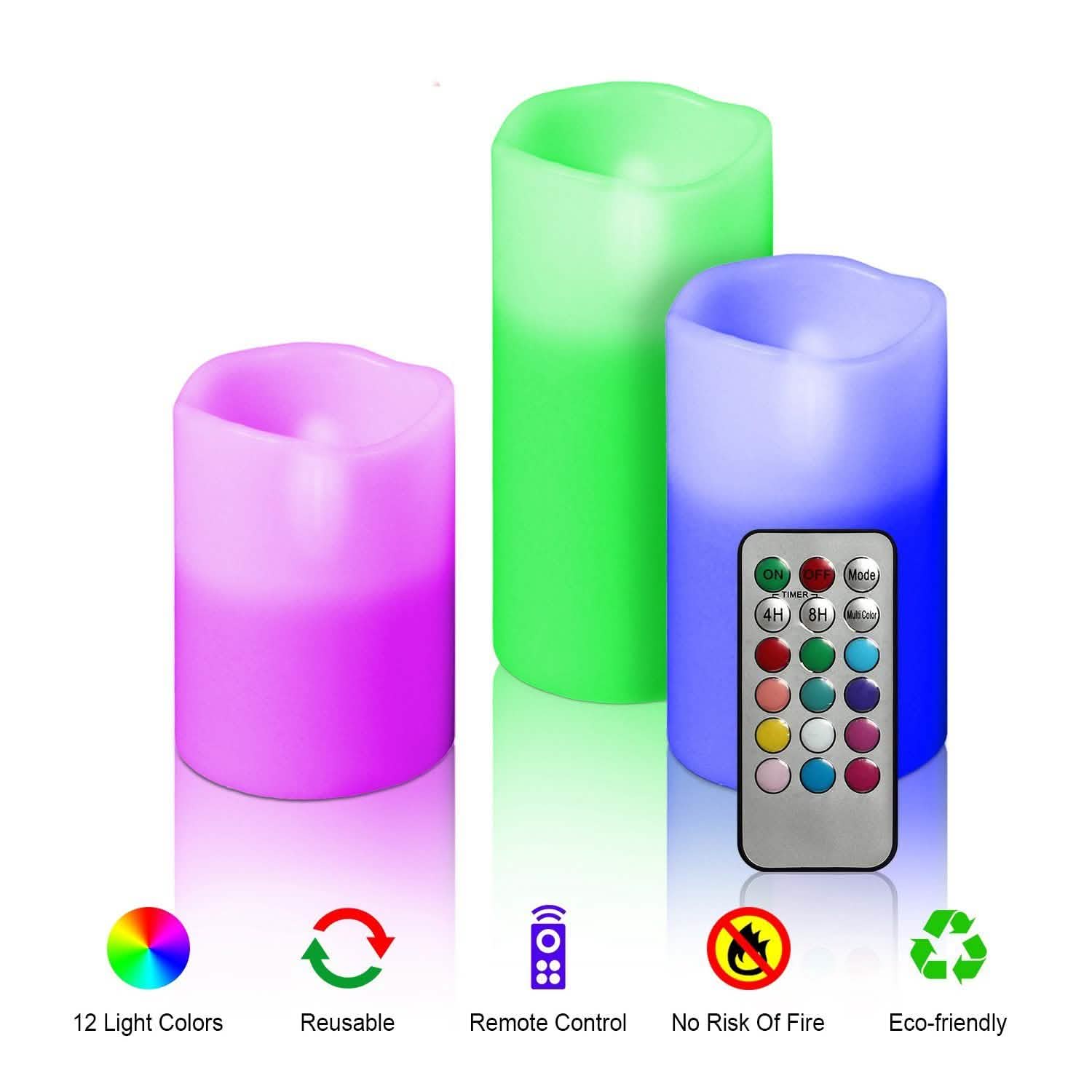 3-Piece: Flameless Votive Candles