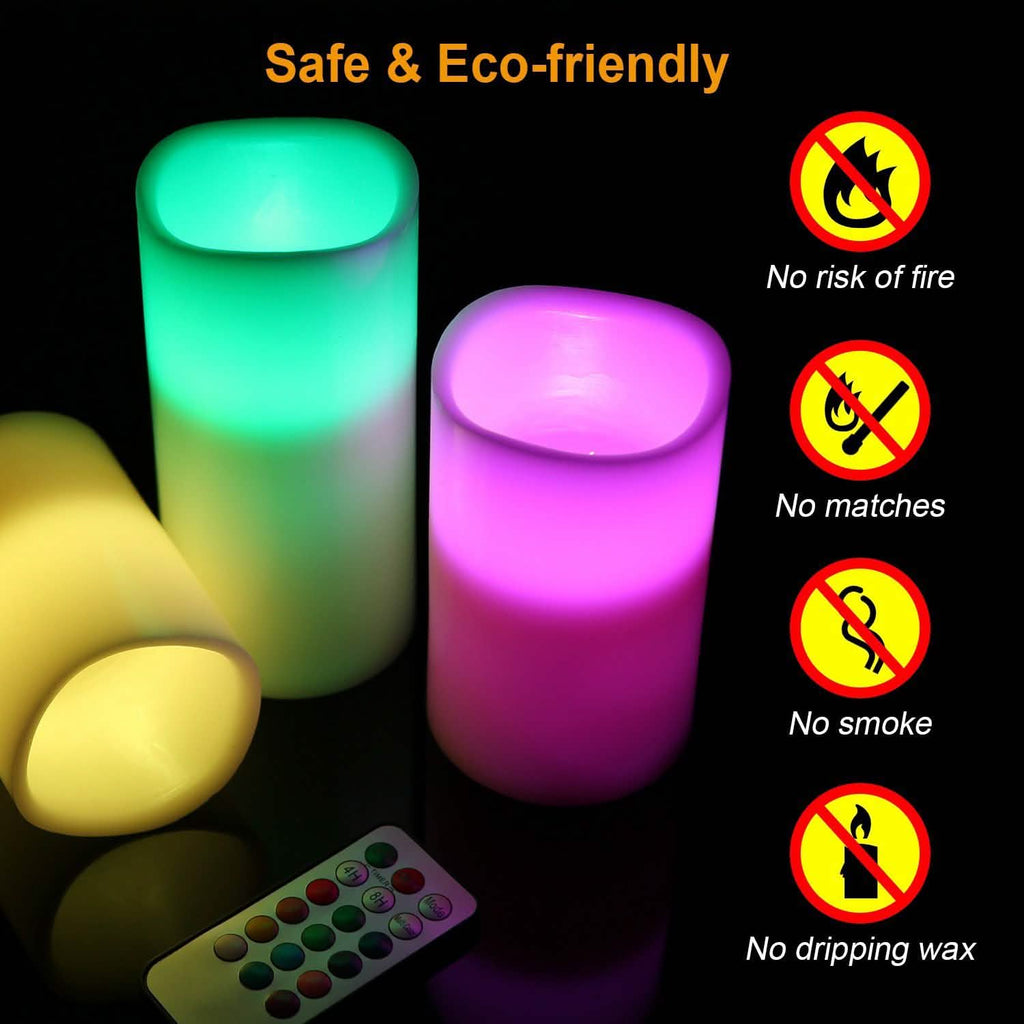 3-Piece: Flameless Votive Candles