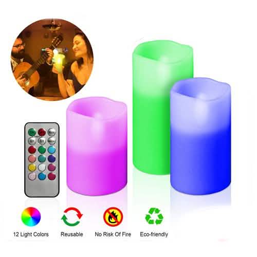 3-Piece: Flameless Votive Candles
