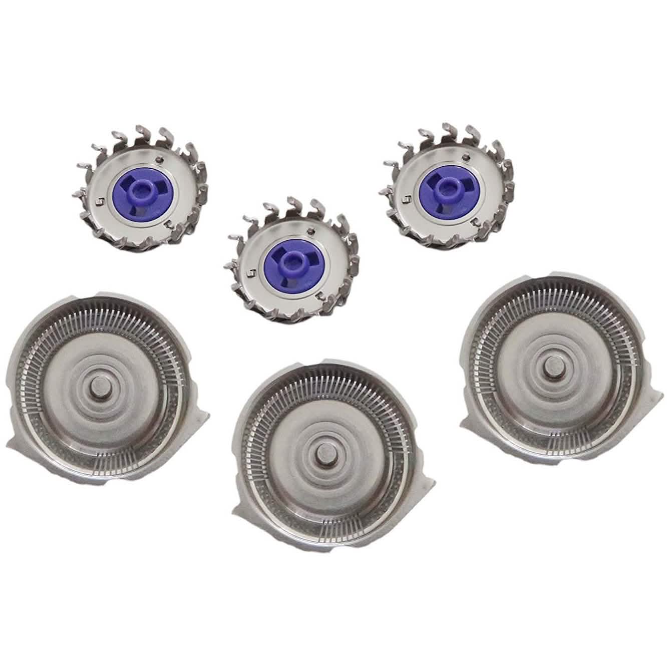 3-Piece: HQ8 Dual Precision Replacement Heads for Philips Norelco Shavers