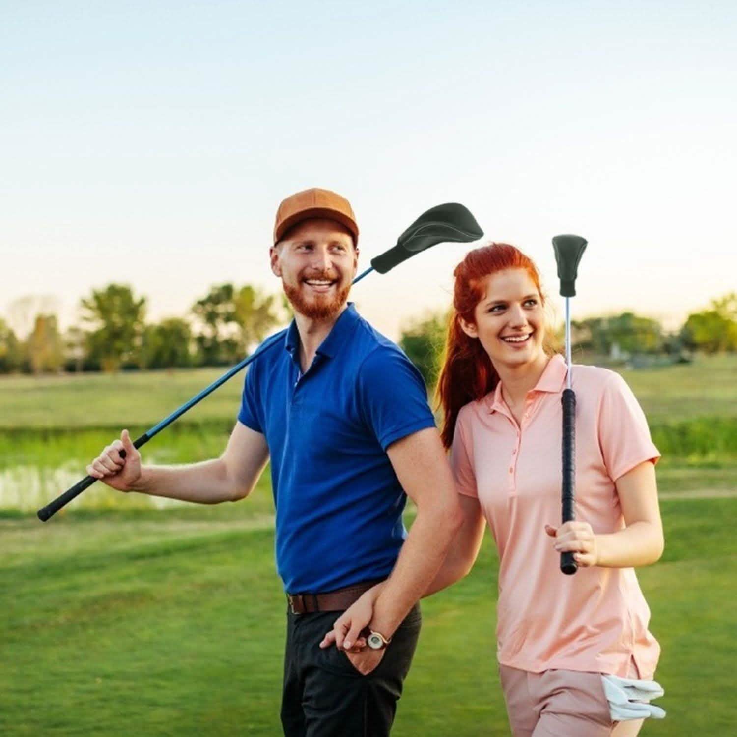 3-Piece: Long Neck Mesh Golf Club Head Cover