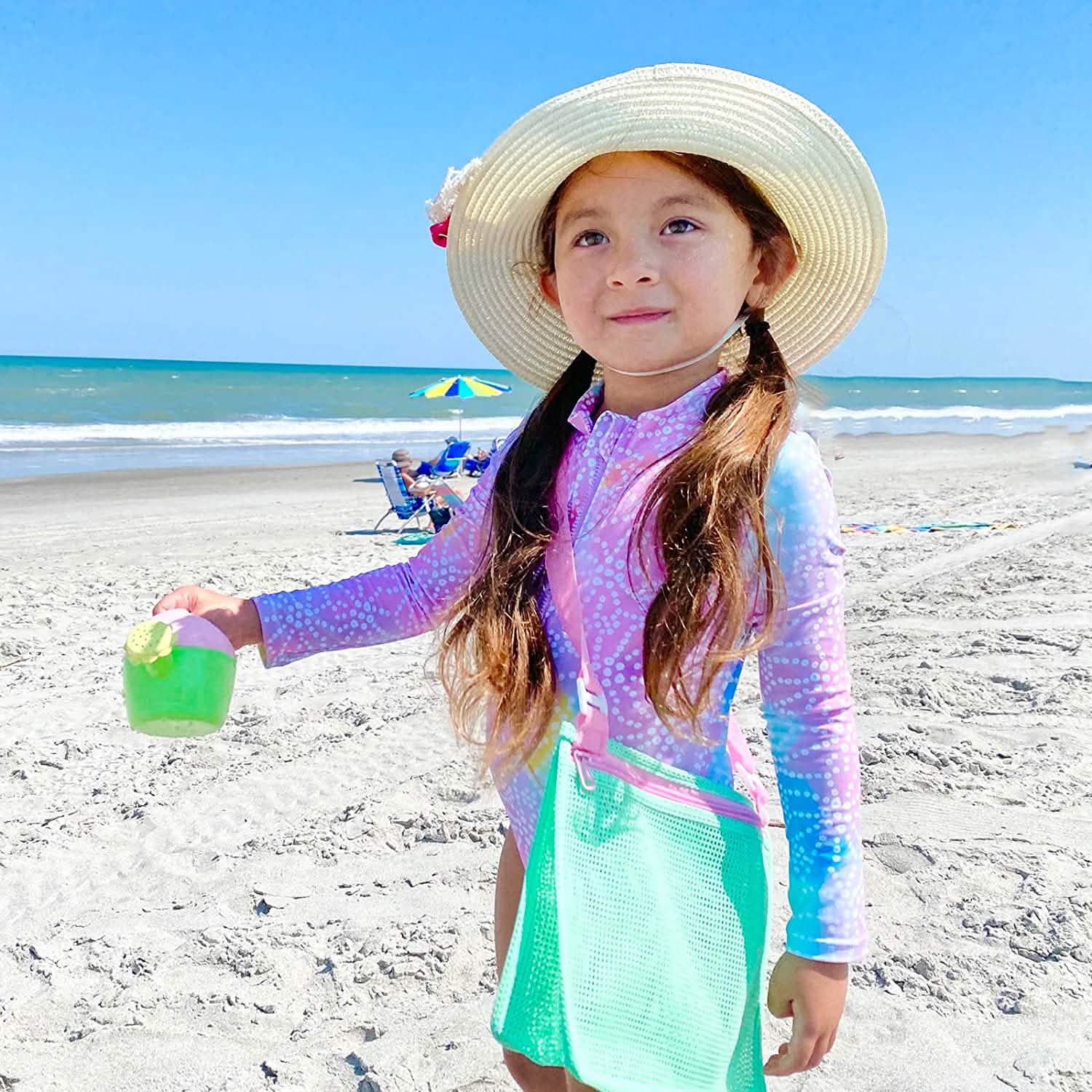 3-Piece: Mesh Toy Beach Bag