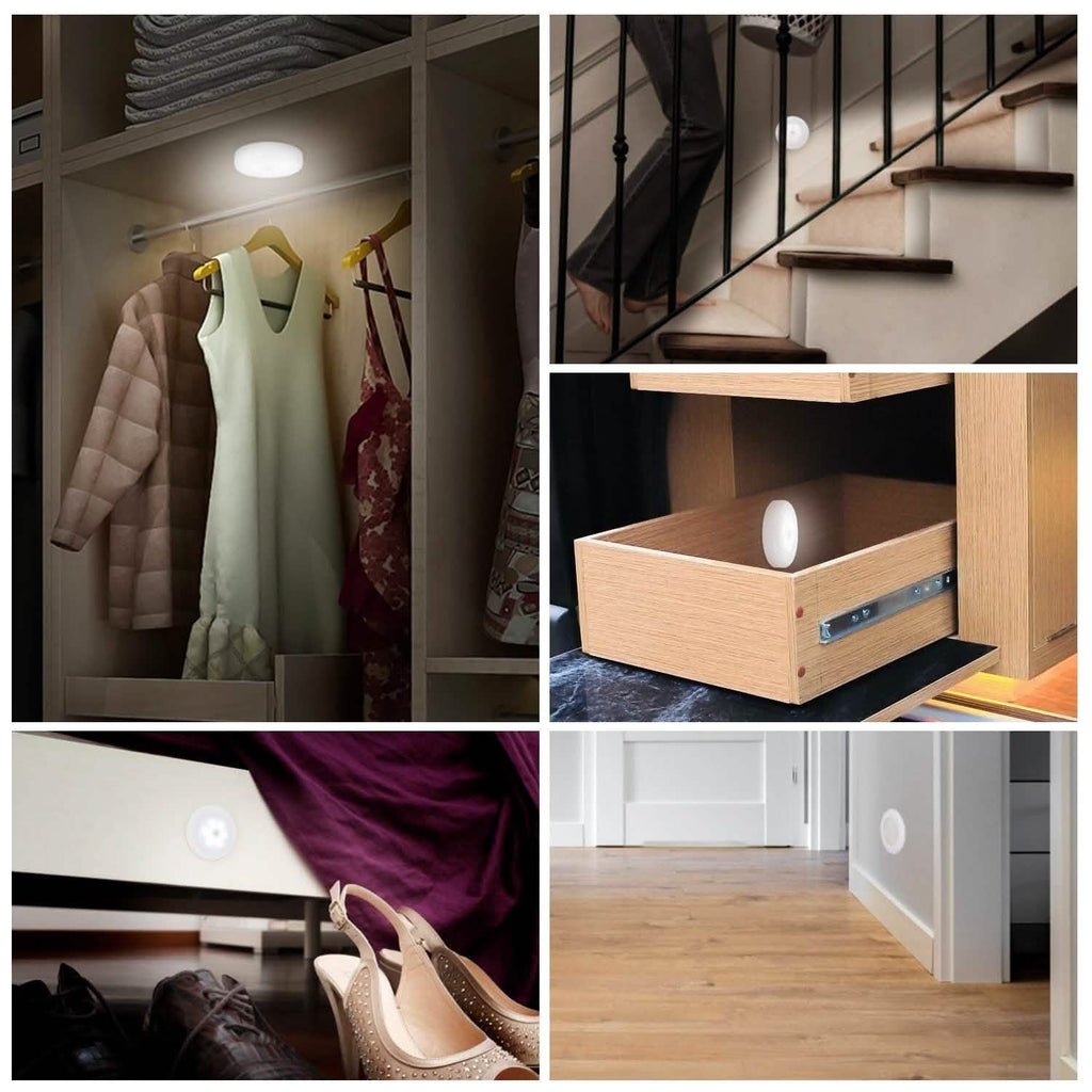 3-Piece: Motion Sensor Stick-on Cordless Night LED Lamp