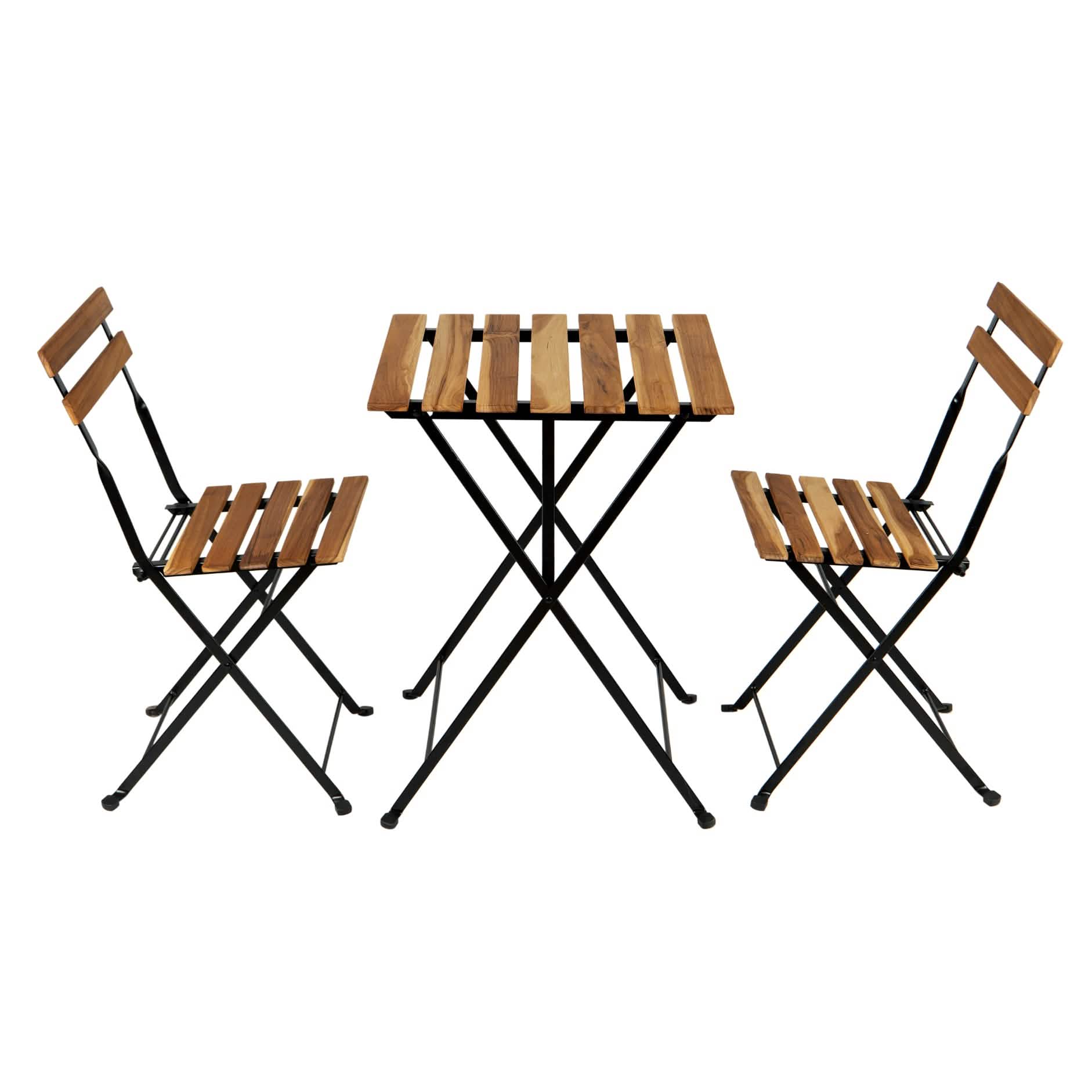 3-Piece: Patio Dining Table Chairs Set