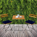 3-Piece: Patio Dining Table Chairs Set