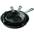 3-Piece: Pre-Seasoned Cast Iron Skillet Set