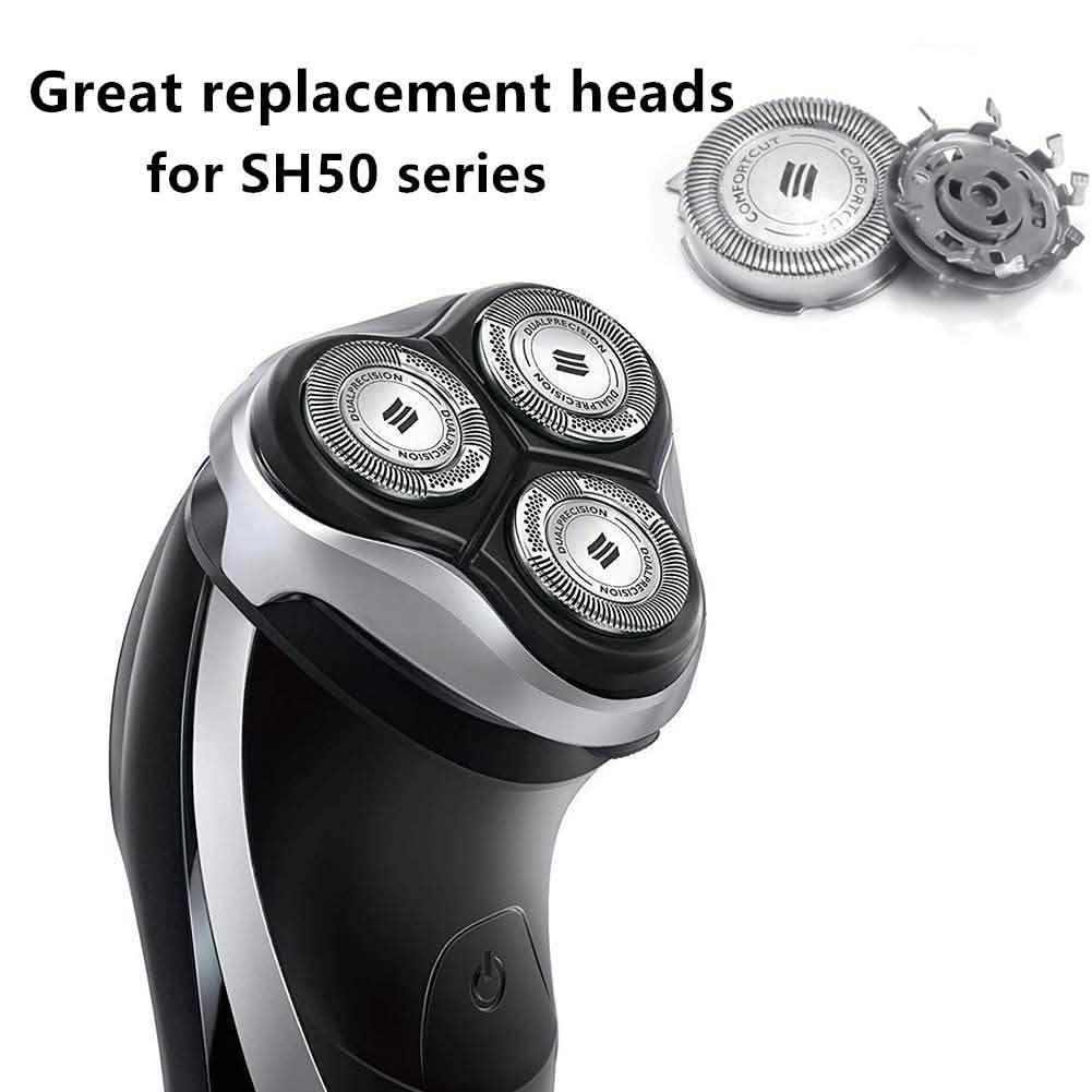 3-Piece: Replacement Shaver Heads for Norelco Philips SH50